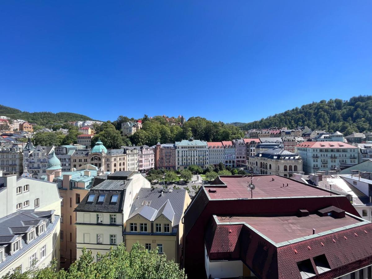 Bohemian City - Amazing View, Garage Karlsbad Exteriör bild