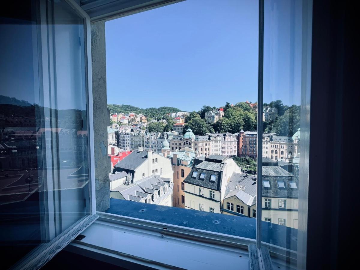 Bohemian City - Amazing View, Garage Karlsbad Exteriör bild